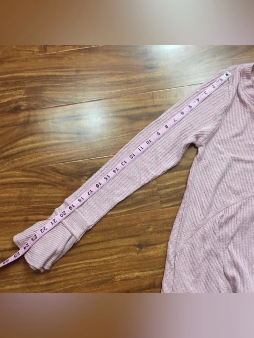 Free People Womens Pink Blush Waffle Knit Tiered Tunic XS Cottagecore Coastal